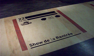 Transistor design : wall design, CHYZ , Vinyl for the Show de la rentrée organized by CHYZ 94.3