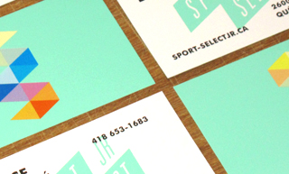 Transistor design : graphic design, Sport Sélect junior , identity and business card 