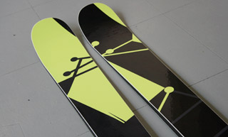 Transistor design : graphic design, Liberty Skis , 2008 Phil Larose Pro Model for Liberty Skis