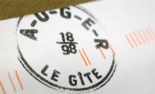 Transistor design : graphic design, Gîte Auger , Identity and Business card for Gîte Auger