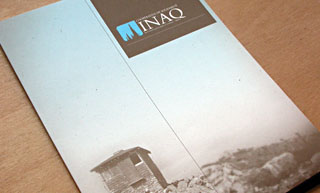 Transistor design : graphic design, INAQ , Stationery for INAQ (Intervention par la nature et l\'aventure - Québec)