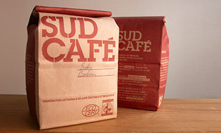 Transistor design : graphic design, Sud Café , Packaging for Sud Café
