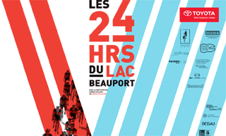 Transistor design : graphic design, Vélo 24 hrs du Lac Beauport , 2009 poster for 24hrs du Lac Beauport