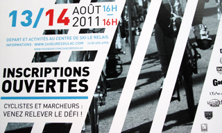 Transistor design : graphic design, Vélo 24 hrs du Lac Beauport , Creation of the 24hrs du Lac Beauport poster