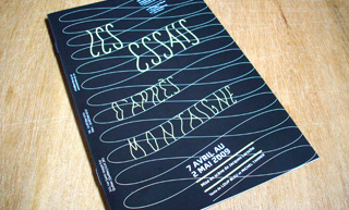 Transistor design : graphic design, Théâtre de la Bordée , Season 2008-2009<em> - Les Essais d'après Montaigne</em> leaflet