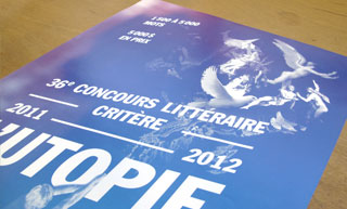 Transistor design : graphic design, Concours littéraire Critère , poster and flyer