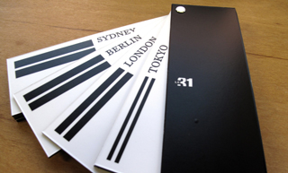 Transistor design : graphic design, La maison Simons , Le31 pants cut informationnal booklet						