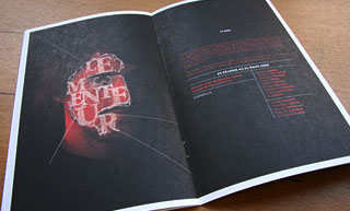 Transistor design : graphic design, Théâtre de la Bordée , 2008-2009 season - Brochure for Théâtre de la Bordée