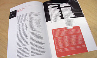 Transistor design : conception design graphique, Théâtre de la Bordée , Saison 2008-2009 - Programme de soirée pour la pièce <em>La gloire des filles à Magloire</em>