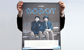 Transistor design : graphic design, Théâtre de la Bordée , 2007-2008 season - <em>En attendant Godot</em> leaflet and poster