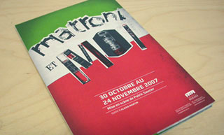 Transistor design : graphic design, Théâtre de la Bordée , 2007-2008 season - <em>Matroni et moi</em> leaflet-poster