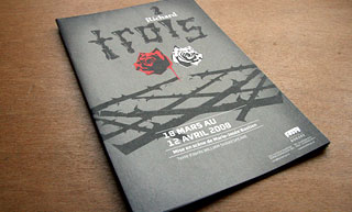 Transistor design : conception design graphique, Théâtre de la Bordée , Saison 2007-2008 - Programme de soirée-affiche pour la pièce <em>Richard Trois</em>
