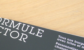 Transistor design : conception design graphique, Chez Victor , Menu pour les restaurants Chez Victor