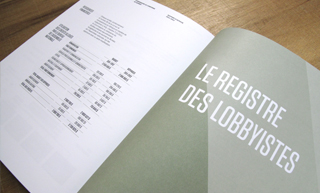 Transistor design : graphic design, Commissaire au Lobbyisme du Québec , 2011-2012 annual report 