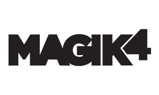 Transistor design : graphic design, Magik4 , Identity for Magik4, a retailer of freestyle skis and moto X equipment