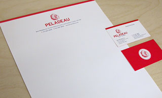 Transistor design : graphic design, Bois Péladeau , Stationery for Péladeau Lumber