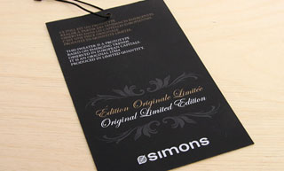 Transistor design : conception design graphique, La maison Simons , Étiquettes collection Édition Originale Limité pour la Maison Simons