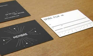 Transistor design : graphic design, SPIRA. FILM , Business card & member card
