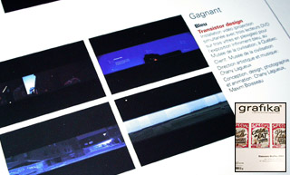 Transistor design : agence de communication graphique, Grafika 2004 // Vidéo «Bleu» pour le Musée de la Civilisation