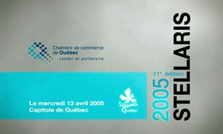 Transistor design : conception vidéo, Chambre de commerce de Québec , Publicités télévisées annonçant les finalistes et les gagnants du concours Stellaris 2005
