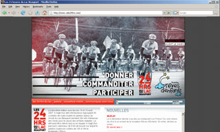 Transistor design : website design, 24 hrs du Lac Beauport , Web site for 
