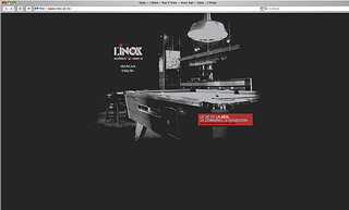 Transistor design : conception site web, L'Inox , Site web pour le bar l'Inox