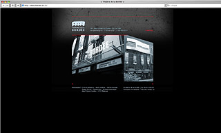 Transistor design : website design, Théâtre de la Bordée , Web site for le théâtre La Bordée