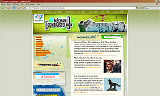 Transistor design : website design, Télé-Québec , Web site for Méchant Contraste