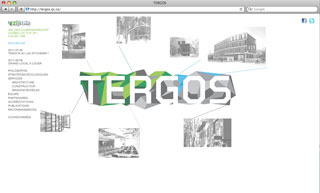 Transistor design : website design, Tergos, architecture + construction écologique , Creation of Tergos architecture + construction website