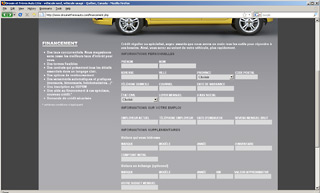 Transistor design : website design, Drouin et Frères Auto Ltée , Web site for the GM Chevy Dealer Drouin et Frères Auto Ltd