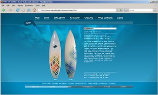 Transistor design : conception site web, Man on Board , Site web pour Man on Board